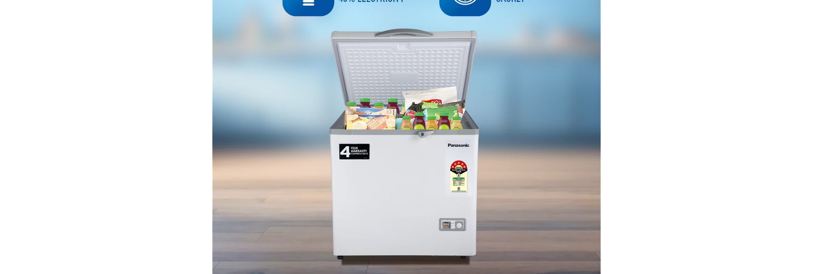 Panasonic 220L Single Door Deep Freezer - Image 5