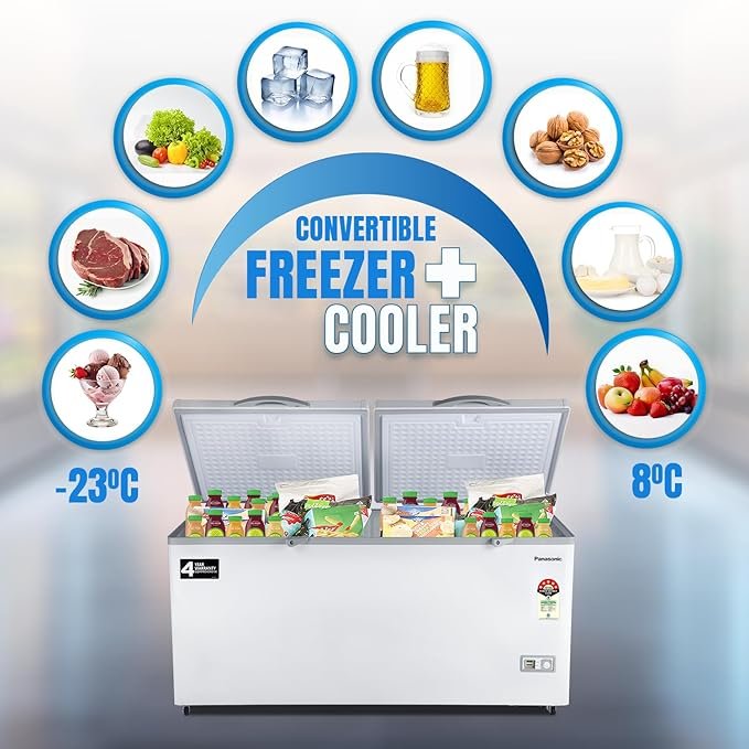 Panasonic 550 L HT Double Door Deep Freezer - Image 3