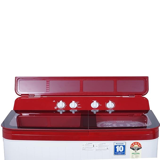 Panasonic 12 kg 5 Star Semi-Automatic Glass Lid Top Loading Washing Machine - Image 4