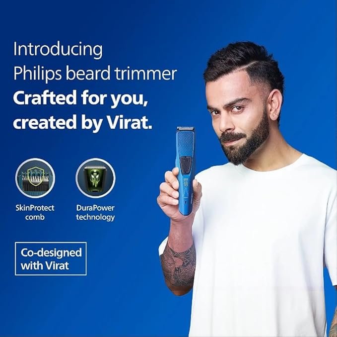 PHILIPS Men Battery Powered Beard Trimmer - Image 2