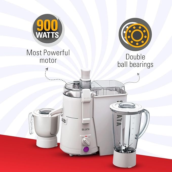 Sujata Powermatic Plus 900 Watts Juicer Mixer Grinder - Image 5