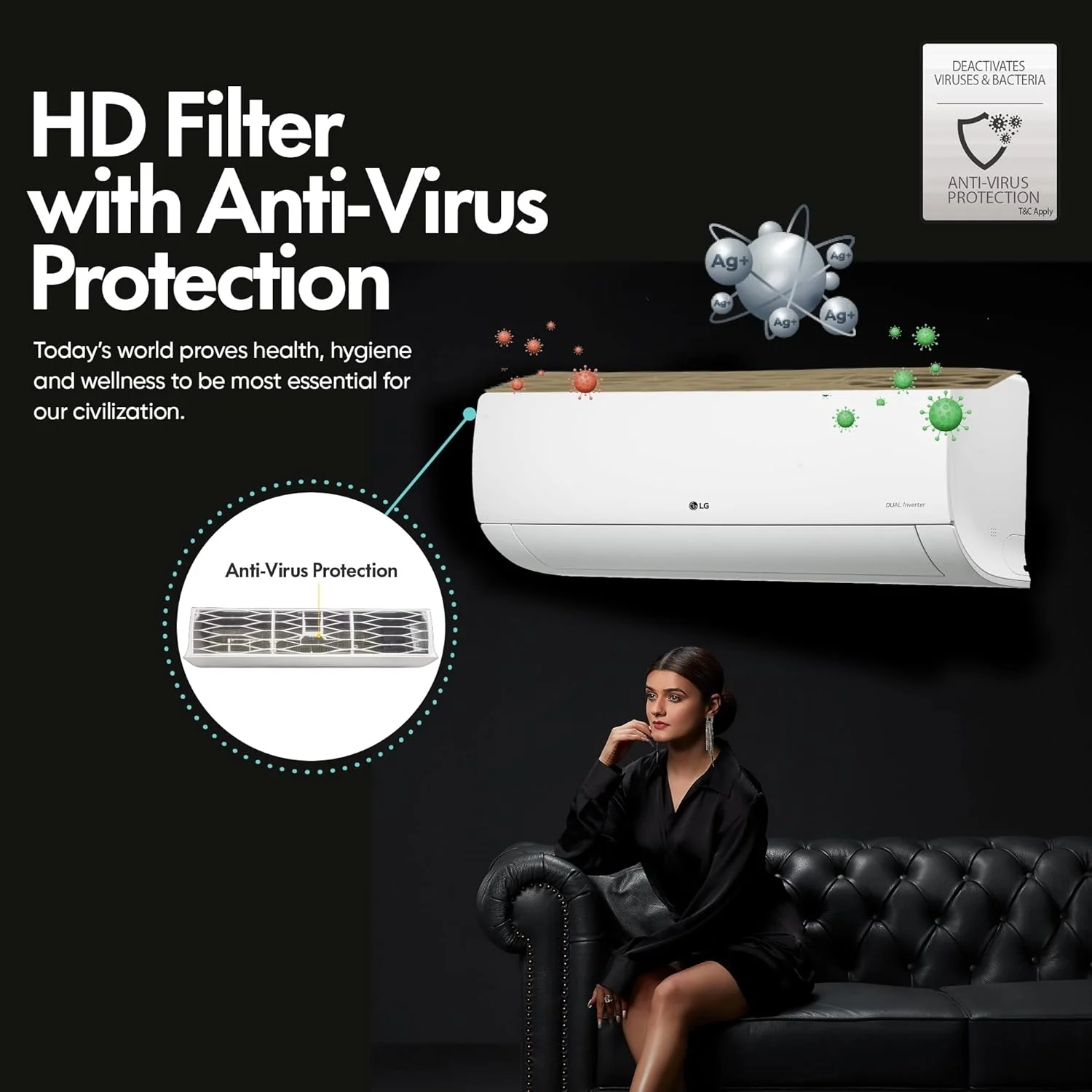 LG 1.5 Ton 5 Star Inverter Split AC - Image 2