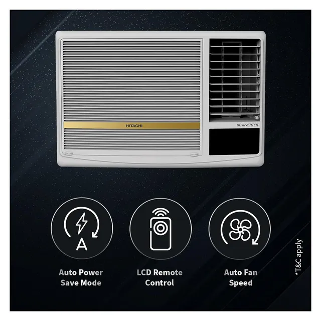 HITACHI Shizuka 1.5 Ton 5 Star Inverter Window AC - Image 2