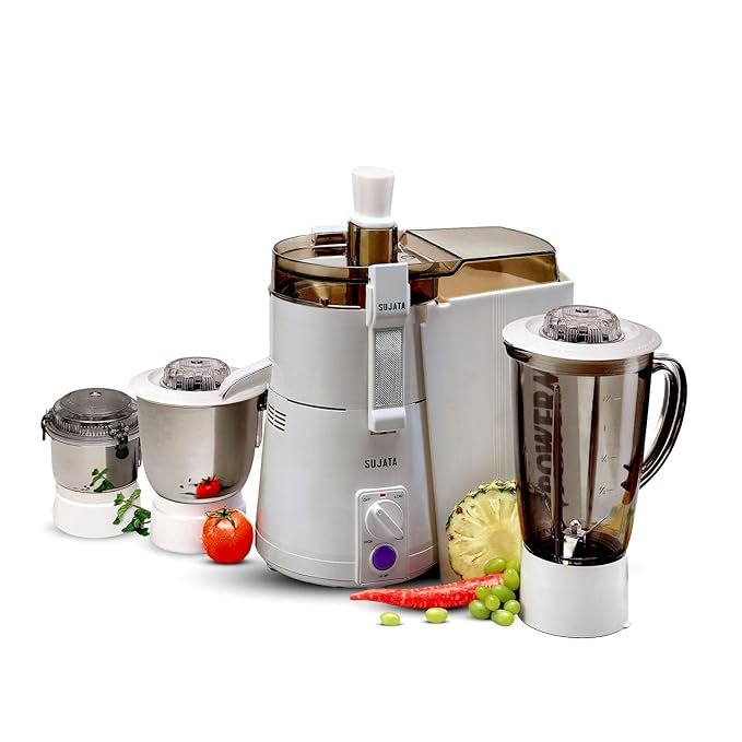 Sujata Powermatic Maxima 900 Watts All-In-One Juicer Mixer Grinder