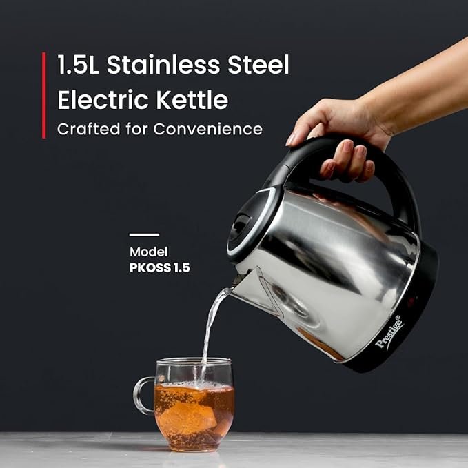 Prestige 1.5 litre PKOSS Stainless Steel Electric Kettle - Image 2