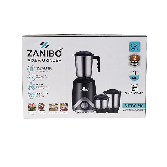 ZANIBO NITRO MG-550W Mixer Grinder - Image 2