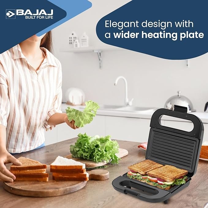 Bajaj SWX 6 800-Watt 2-Slice Sandwich Griller - Image 4