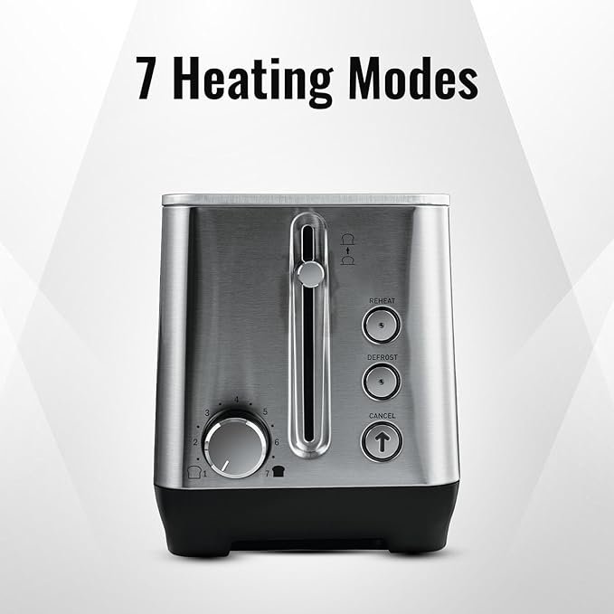 Sujata 900 W Pop-up 2 Slice Stainless Steel PT11 Toaster - Image 4