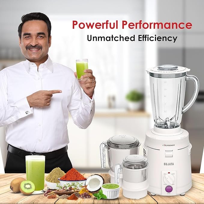 Sujata Supermix 900 Watts Mixer Grinder - Image 2
