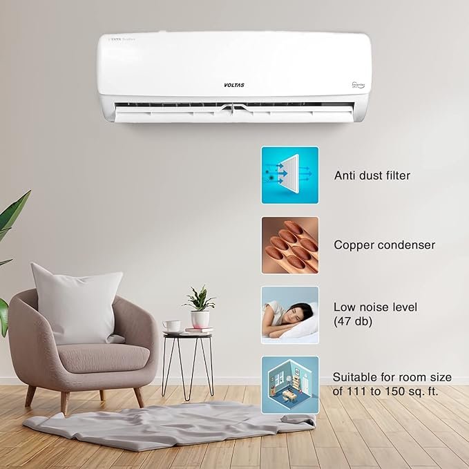 Voltas 1.5 Ton 3 Star, Fixed Speed Split AC - Image 3